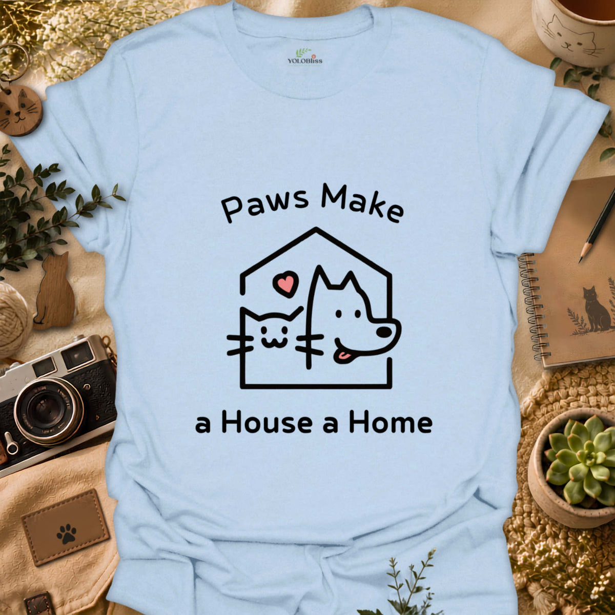 Paws Make A Home T-shirt
