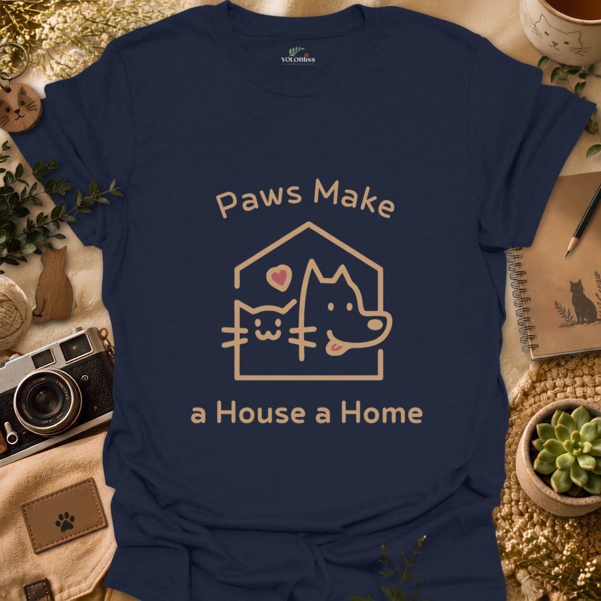 Paws Make A Home T-shirt