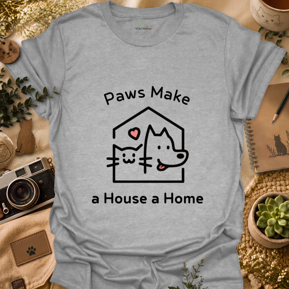 Paws Make A Home T-shirt