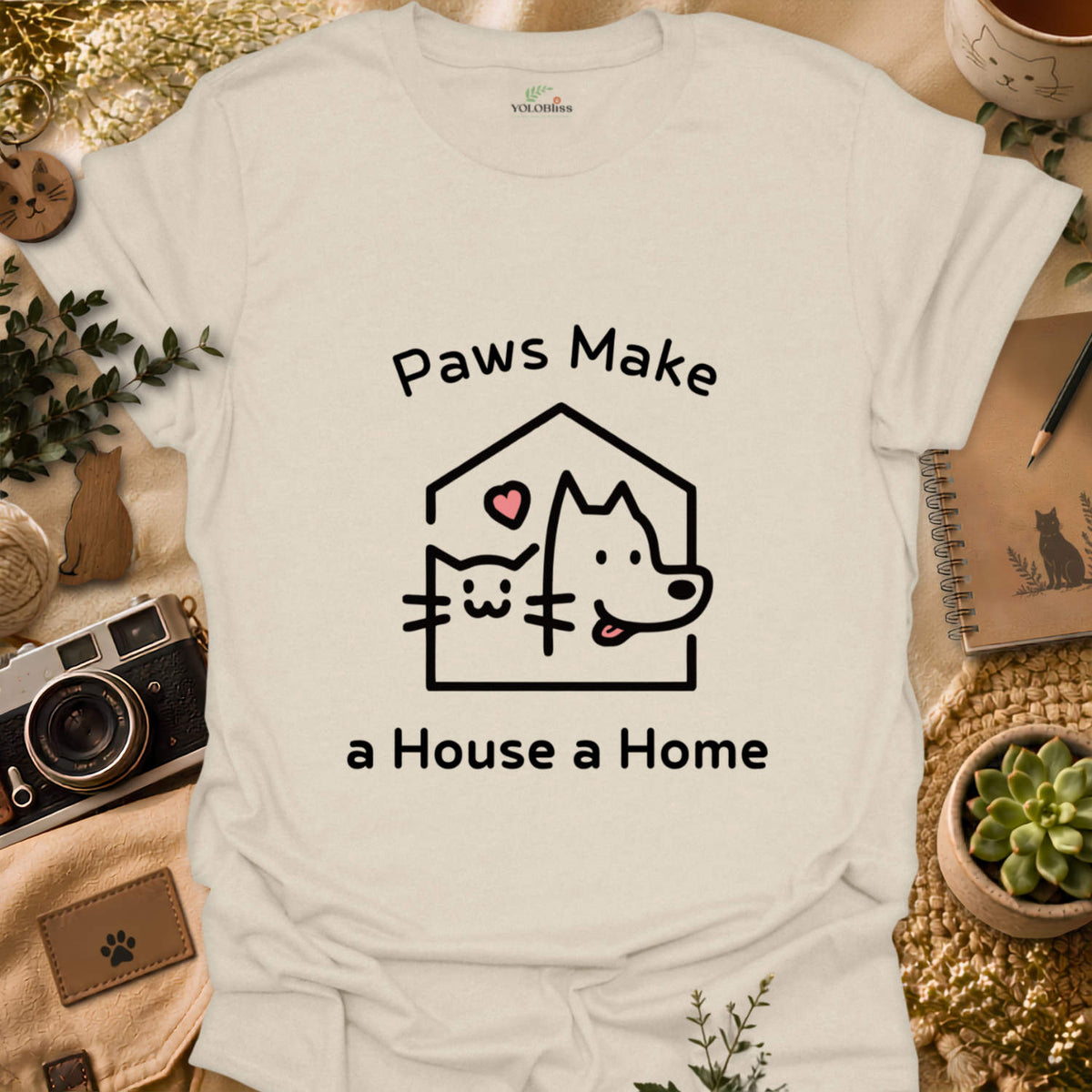 Paws Make A Home T-shirt