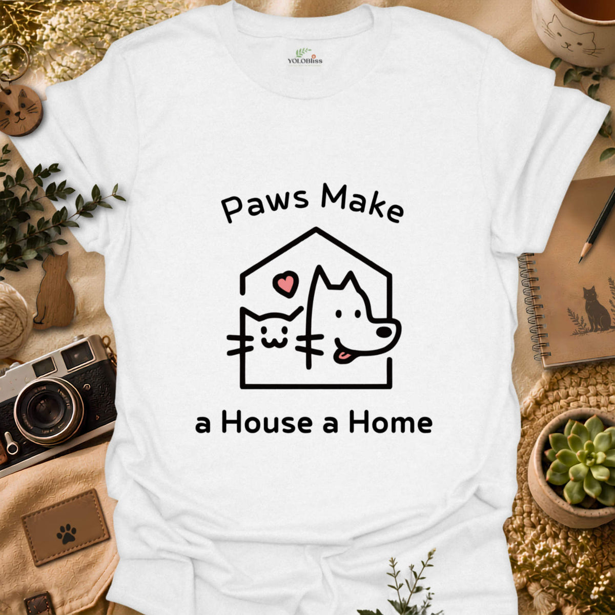Paws Make A Home T-shirt